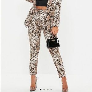 NWT snake skin cigarette trousers